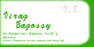 virag bagossy business card